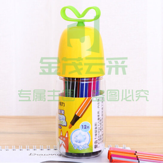 得力（deli）儿童可洗水彩笔12色套装