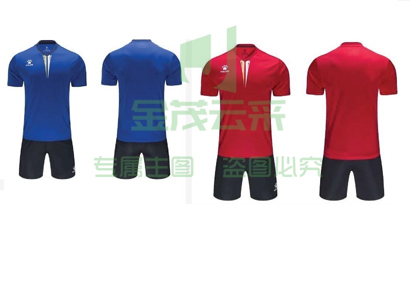 卡尔美 足球服套装 1047蓝、红比赛服（颜色请备注）