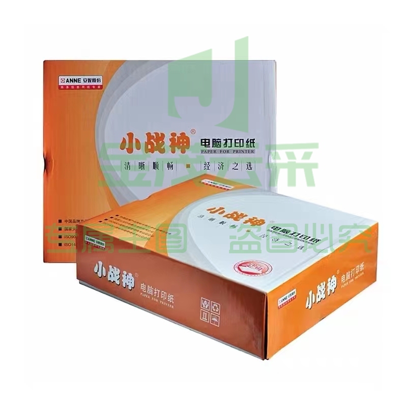 安妮 小战神针式打印纸（不撕边） 241-1  1000张/箱  货号：ZF