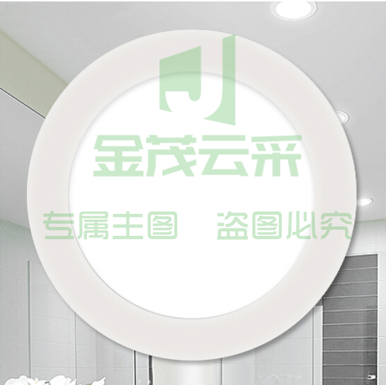 佛山  LED平板灯 FBS-18W-圆形-暗装-暖白 开孔尺寸：205mm