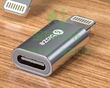 毕亚兹 安卓苹果转接头转换器 type-c转lightning充电数据线 支持iPhone11Pro/新SE/XS/XR/8Plus/7/6s A60