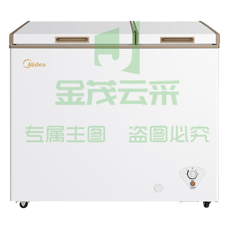 美的(Midea)202升家用囤货冰柜双顶开双温柜 一级能效 省电低音卧式冰箱BCD-202DKM(E)[热销] SKU：YDKJ09646