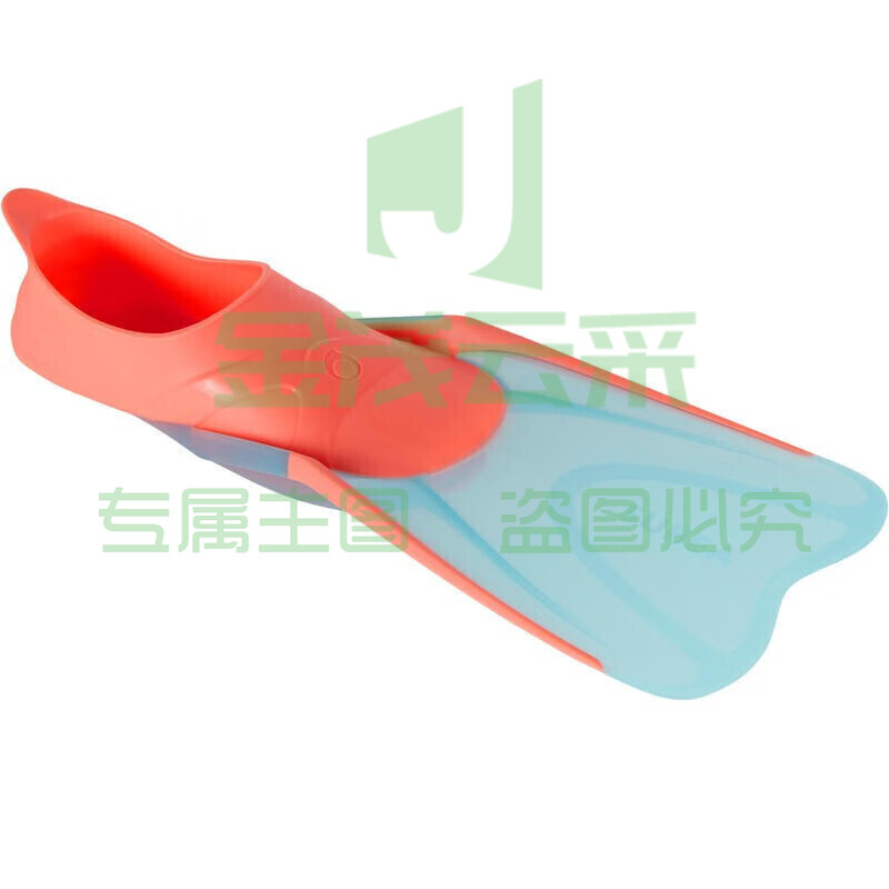 迪卡侬男女浮潜运动省力柔软舒适人体工学更健康成人套脚式浮潜脚蹼 蛙鞋荧光靓粉-2889729 SKU：YDKJ09632