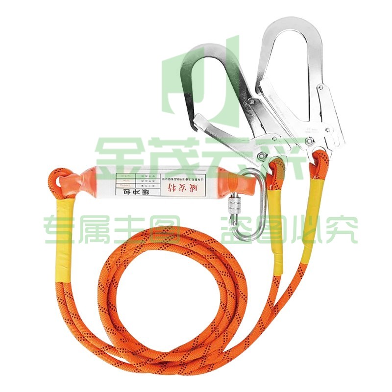 援邦 高空作业安全带专用腰带 外施工保险带 上身腰带挂带吊带 双绳双大钩带缓冲包3米