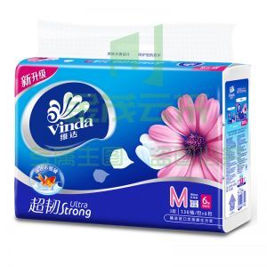 维达 超韧软抽纸 V2252 软抽 3层 130抽/包 6包/提 160MM*195MM 