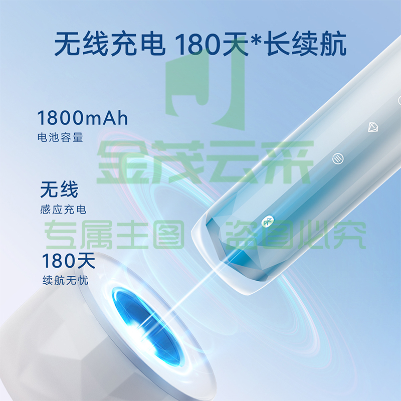 华为智选 力博得智能声波牙刷2冰山款 冰晶蓝 180天长续航（支持鸿蒙智联）女生节礼物