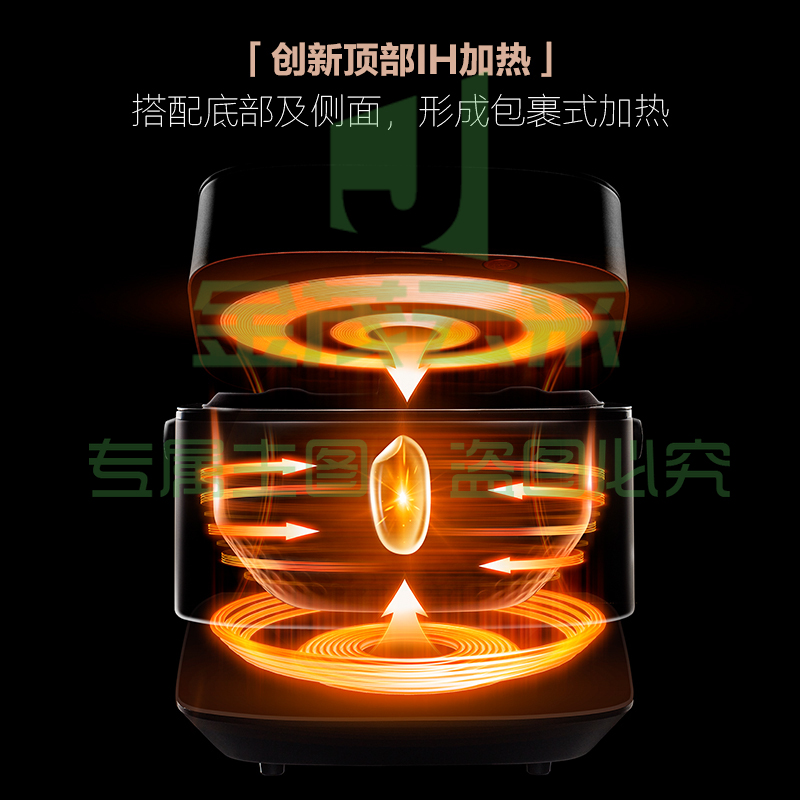 美的（Midea）赤炎臻香IH智能电饭煲Pro电饭锅家用4L钛金鼎釜九曲焖香WIFI智控蒸米饭锅EFB4022H（3-8人）