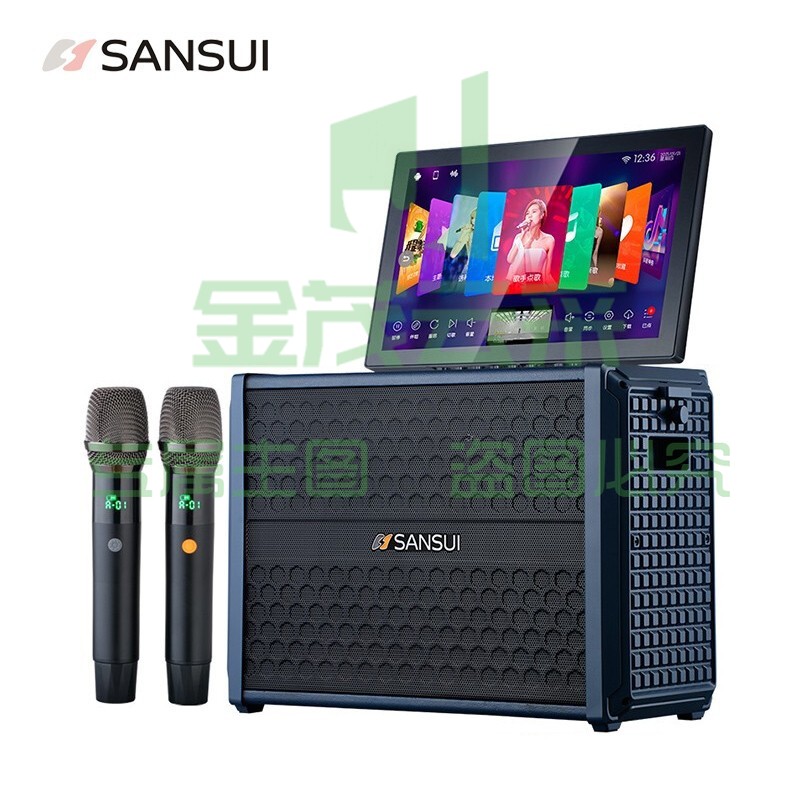 山水（SANSUI） H2山水家庭ktv套装客厅卡拉ok点歌机一体机音响电视k歌家用户外蓝牙音箱低音炮