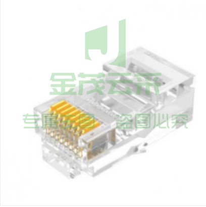 山泽（SAMZHE）SJ-P100 工程级超五类网络水晶头 超5类RJ45网络水晶头（100个/盒）