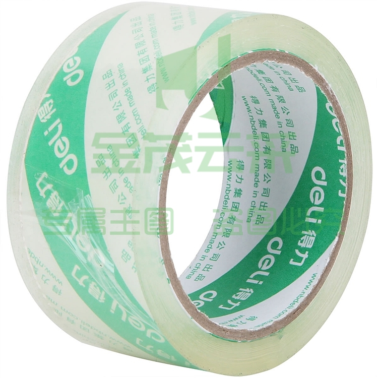 得力 30428 水晶超透低噪音胶带 48mm*60y*50um （单位：卷）