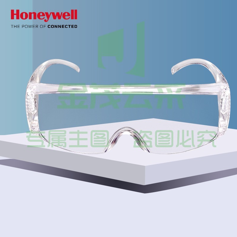 霍尼韦尔（Honeywell）护目镜 1副 防护眼镜防尘防风透明镜片访客眼镜 100001