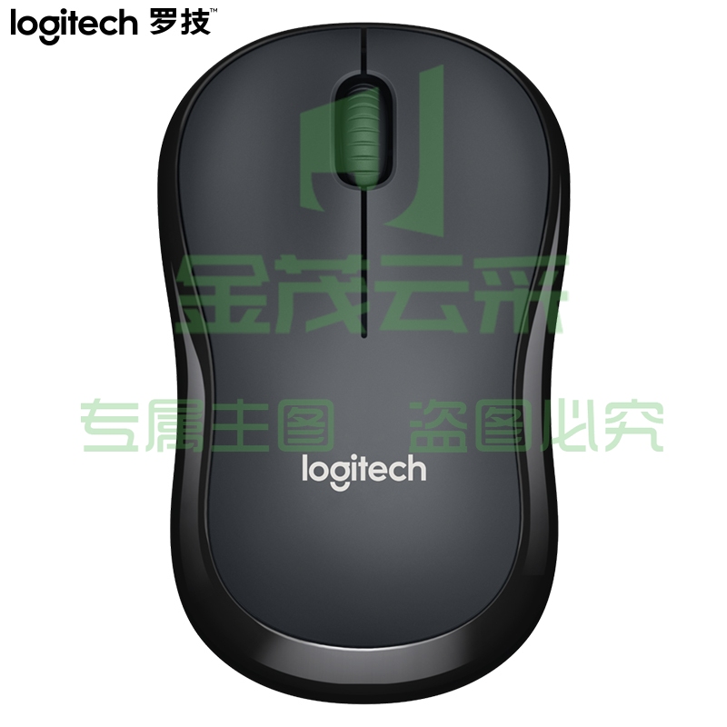 罗技（Logitech）M220 轻音鼠标 无线鼠标 办公鼠标 对称鼠标 带无线微型接收器 灰黑色