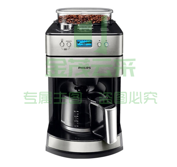 飞利浦(PHILIPS)美式咖啡机 家用 豆粉两用 现磨一体 带咖啡豆研磨功能 HD7751/00