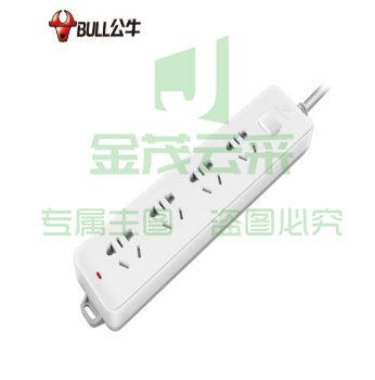 公牛（BULL）GN-410插座 4位总控1.8米