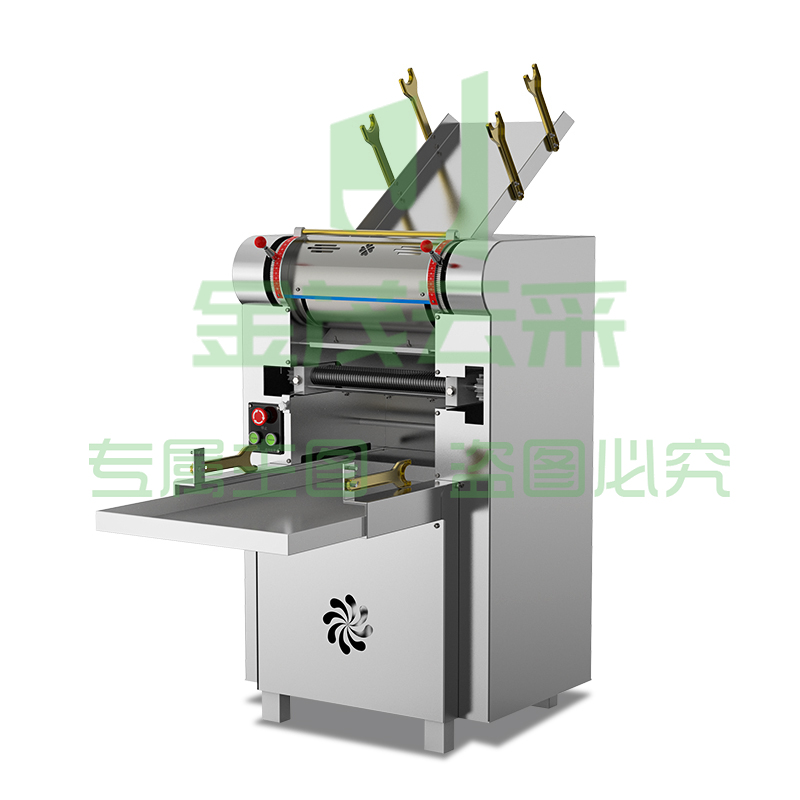 乐创（lecon）商用压面机大型不锈钢厚度可调高速出面压面条机 LC-XMT60