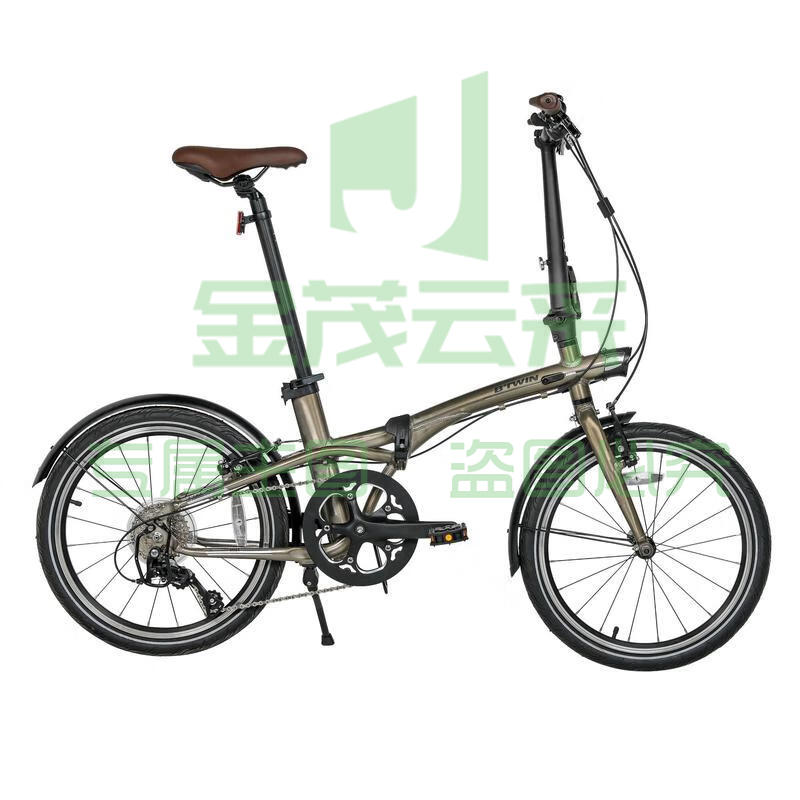 迪卡侬（DECATHLON）通勤便捷折叠自行车Tilt900灰棕色20寸-2719956