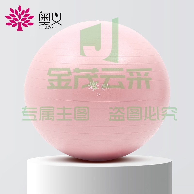 奥义瑜伽球75cm加厚防滑健身球专业防爆材质孕妇助产含全套充气装备