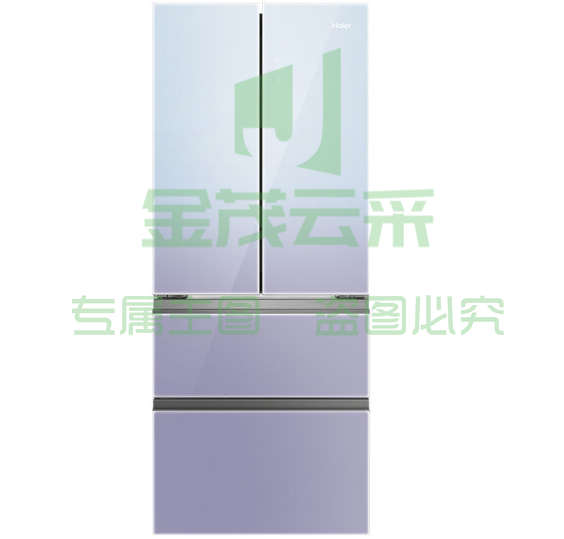 海尔(Haier)409升四开门双开门法式多门对开门家用风冷无霜冰箱一级双变频能效电冰箱BCD-409WLHFD7DM1