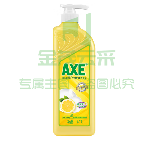 斧头牌(AXE)柠檬护肤洗洁精1.18kg*6 有效祛油 维E呵护不伤手 带泵