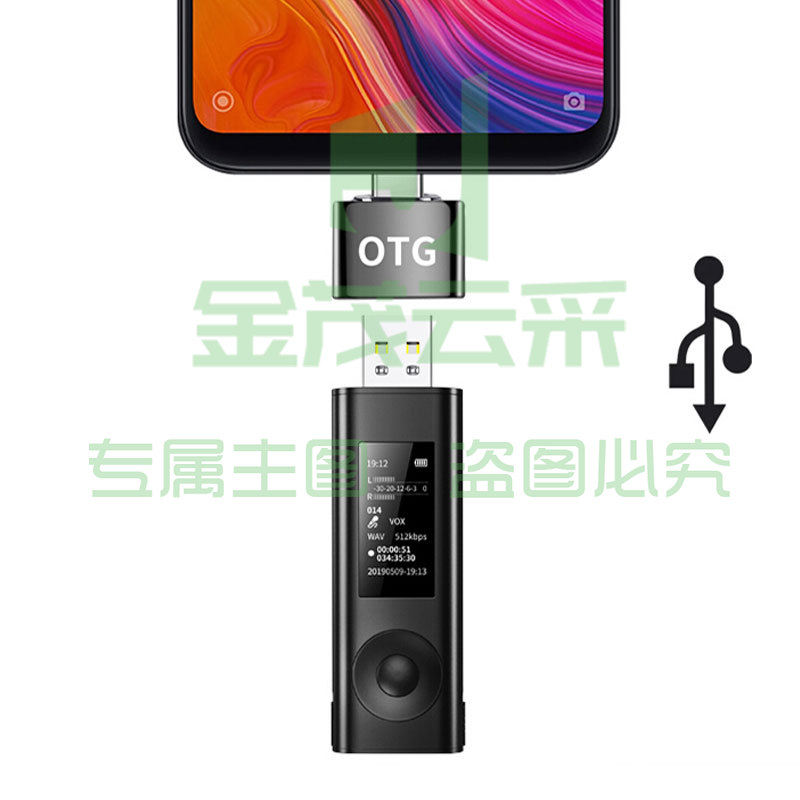 新科 (Shinco) 录音笔V-91 16G专业高清降噪远距离录音器 超长录音 会议采访 录音设备 黑色
