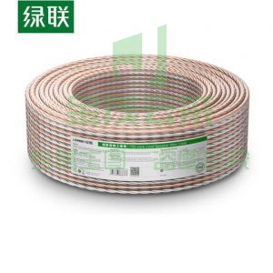 绿联 UGREEN AV159 音响线 80163 音频线音箱功放连接线 工程装修通用 1.0平方 100米