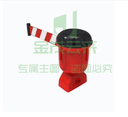  安赛瑞 11720 诱导柱伸缩隔离带头（9米）红白 路锥伸缩带头 警示柱伸缩带