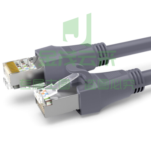 秋叶原(CHOSEAL)六类屏蔽网线 Cat6六类千兆网线 工程家用电脑宽带网络跳线成品网线 灰色 5米 CT600AT5 TJHX07171014196989