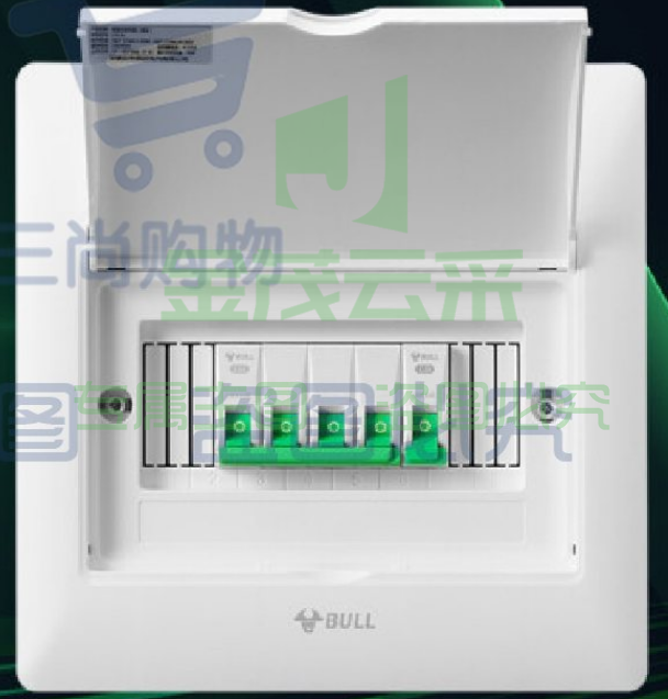 公牛(BULL) 公牛配电箱 8回路空开强电箱LX5-8s 配线箱白色盖板 TJHX07201400401080
