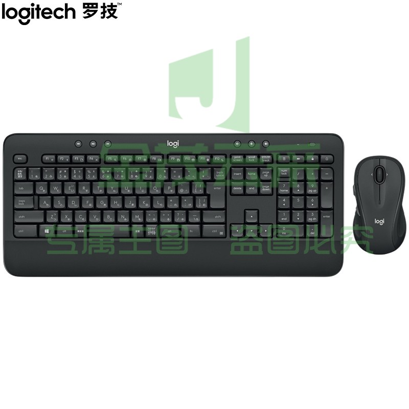 罗技(Logitech) MK545  键鼠套装 无线键鼠套装 办公键鼠套装 全尺寸 黑色 自营 带无线2.4G接收器  (XTGM202307211318413)