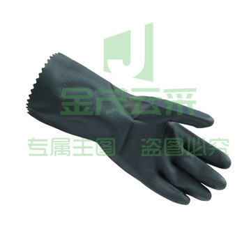 代尔塔 201836 PVC/丁腈双涂层防化手套 VV836 /10 蓝黑色