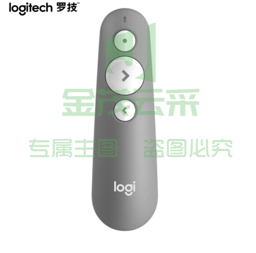  罗技翻页激光笔   R500	20m操作距离 无线蓝牙演示器 红光	灰色