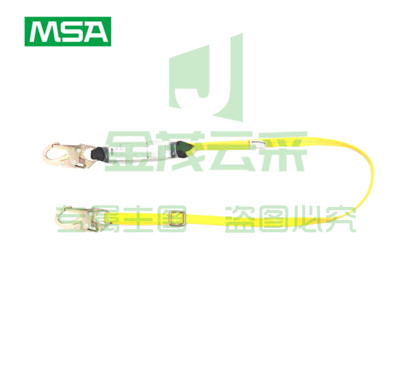 梅思安/MSA 10106903单腿吸震绳 长度可调节 60mm开口铝合金挂钩（1条）