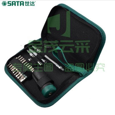世达（SATA）25件短柄棘轮螺丝批组套货号09342