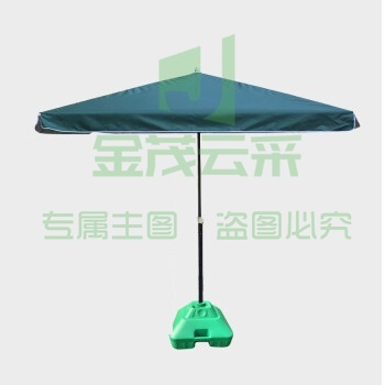 户外遮阳伞2.8*2.8M 方形太阳伞 折叠 墨绿  货号：GD