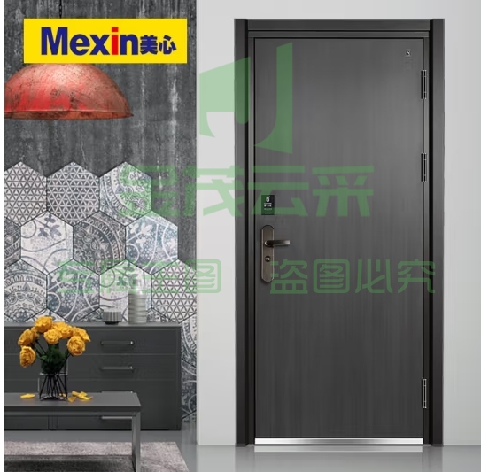美心（Mexin）防盗门萨瓦尼4级入户门安全门别墅门子母门洋房门智能门 单门-2050*960 机械锁 (zhyghf_40011227)