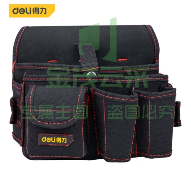 得力 DL-P5多功能工具包 腰包电工维修工具包27*14*19cm