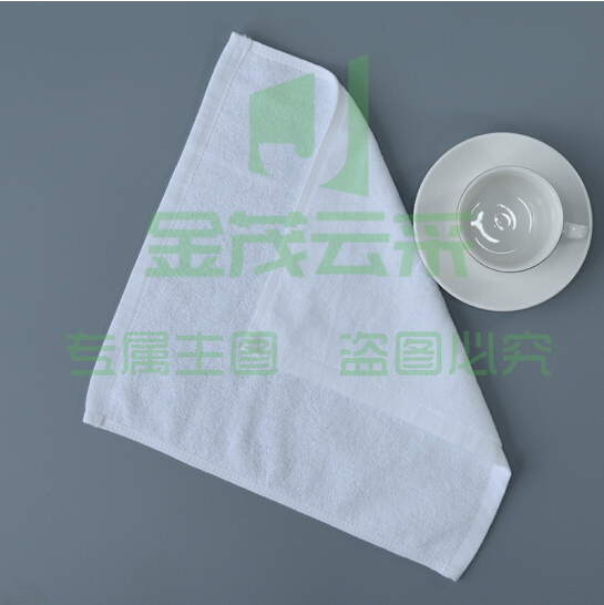 纯白方巾 小毛巾 餐巾26*26cm  起订量100条 货号：ZJ