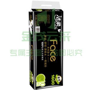 洁柔 蓝面子3层卷纸\140g/卷，12卷/提