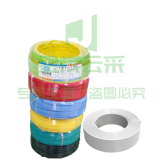 津达电缆 WDZN-BYJ-白色50平方 低烟无卤耐火塑铜线 100米/盘