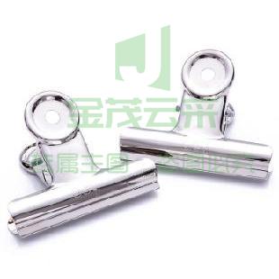 得力 76mm票夹 6只装 夹纸厚度40mm 9521 铁票夹