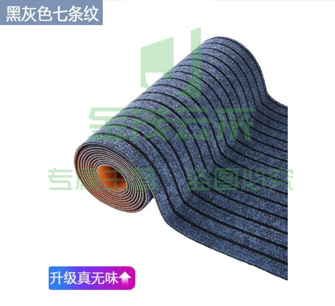 睿鹏 无味TPE隔音地毯 大面积满铺地毯 防水防滑减震消音地毯 七条纹 1.8米宽1m长（要几米长拍几件：不裁开）