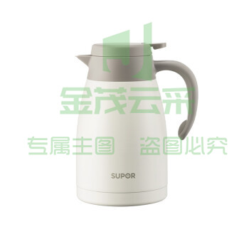 苏泊尔（SUPOR）KC15KH50 家用保温暖水壶瓶大容量热开水304不锈钢1.5L燕麦白