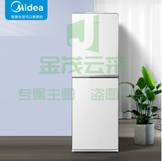 美的（Midea） YD1518S-X 饮水机 冷热 立式家用办公双封闭门旋钮式饮水器