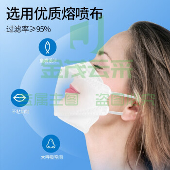 海氏海诺 一次性kn95口罩 防尘无纺布防护成人口罩 柳叶型30只装独立包装 KN95口罩鱼嘴型白色（可当天配送发货）