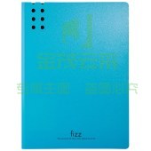 飞兹 A2385 加厚A4单强力文件夹板(含插页)彩色档案夹/办公用品 天蓝