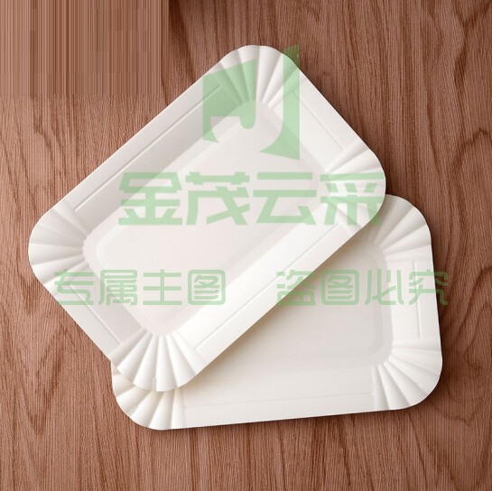 一次性蛋糕纸盘 长方形托盘甜品盘  50个起订 货号：LJ