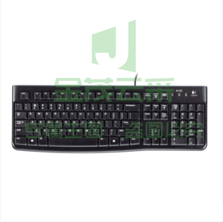 罗技(Logitech)K120有线键盘USB电脑台式机笔记本家用办公全尺寸键盘   TJHX021811032528