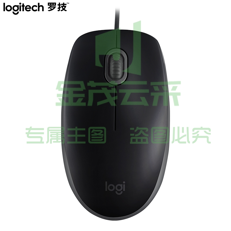 罗技(Logitech)M110 鼠标 有线鼠标 办公鼠标 静音鼠标 对称鼠标 蓝色
