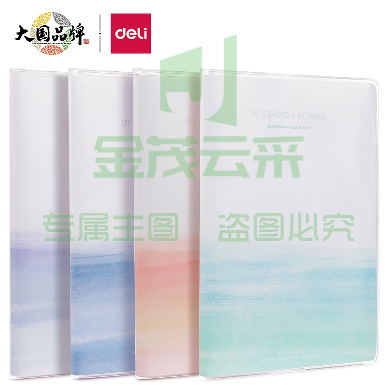 得力(deli)16K 80张胶套本 软抄本记事本日记本笔记本子文具 T1680 (墨色轻染)     WLSZ01142230381561