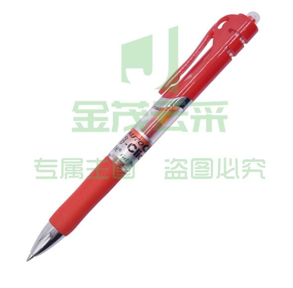 晨光(M&G)K35红色0.5mm经典子弹头中性笔按动签字笔水笔 12支/盒